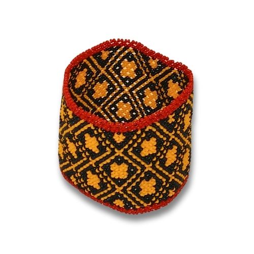 Pulseira de Miçangas Arte Indígena Elástica |Waura| 1227