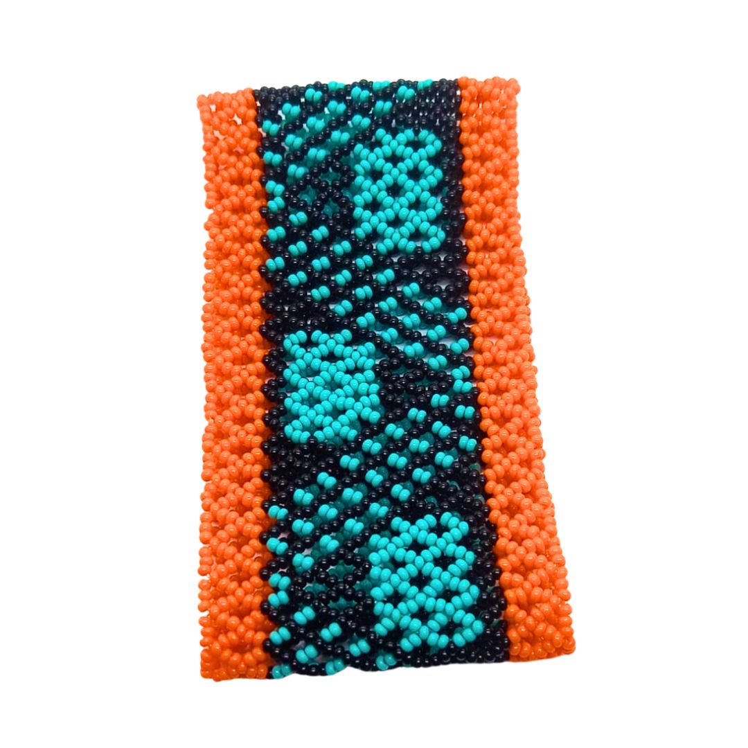 Pulseira de Miçangas Arte Indígena Elástica |Waura| 1209