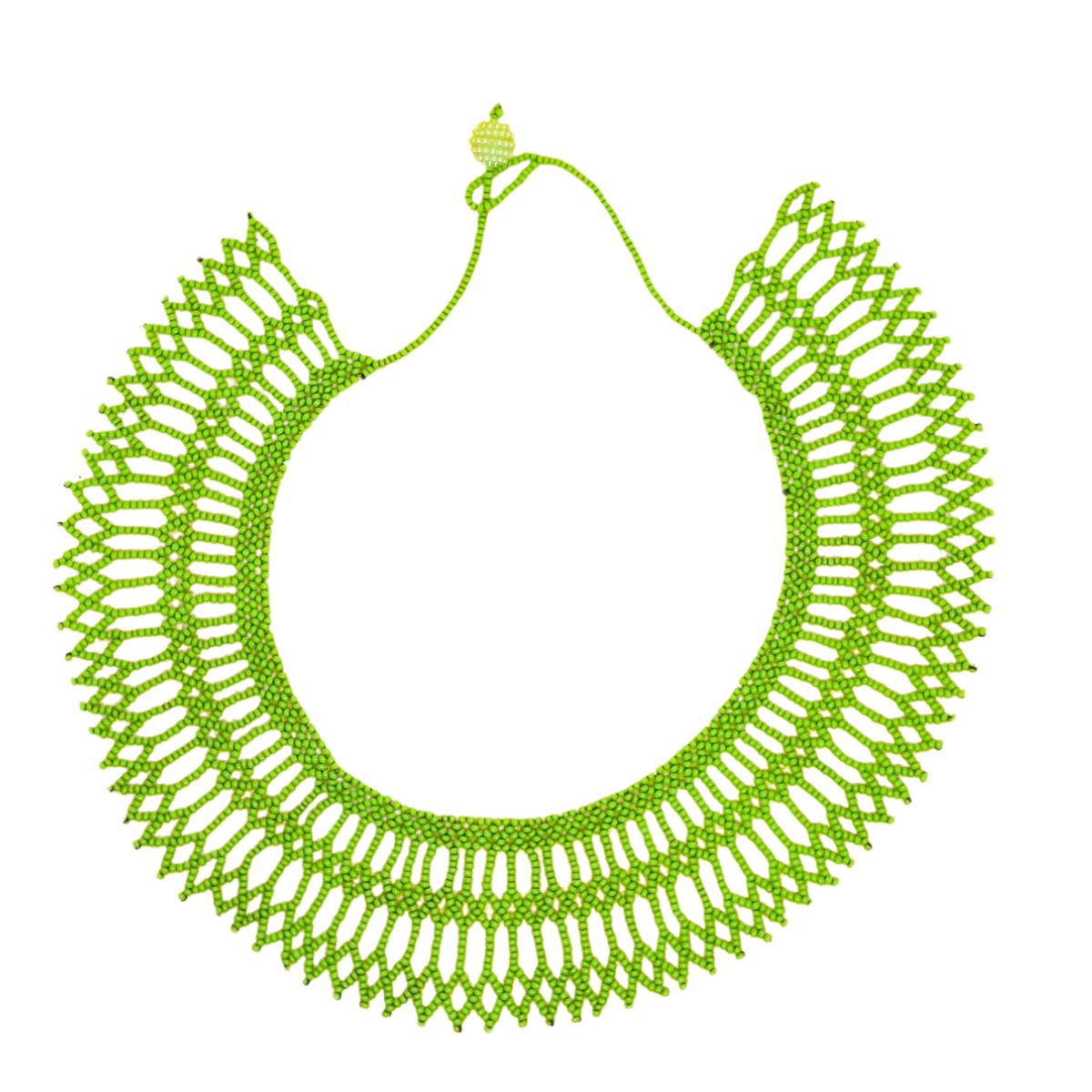 Colar de Miçangas Arte Indigena  Rainha |Waura| 1431