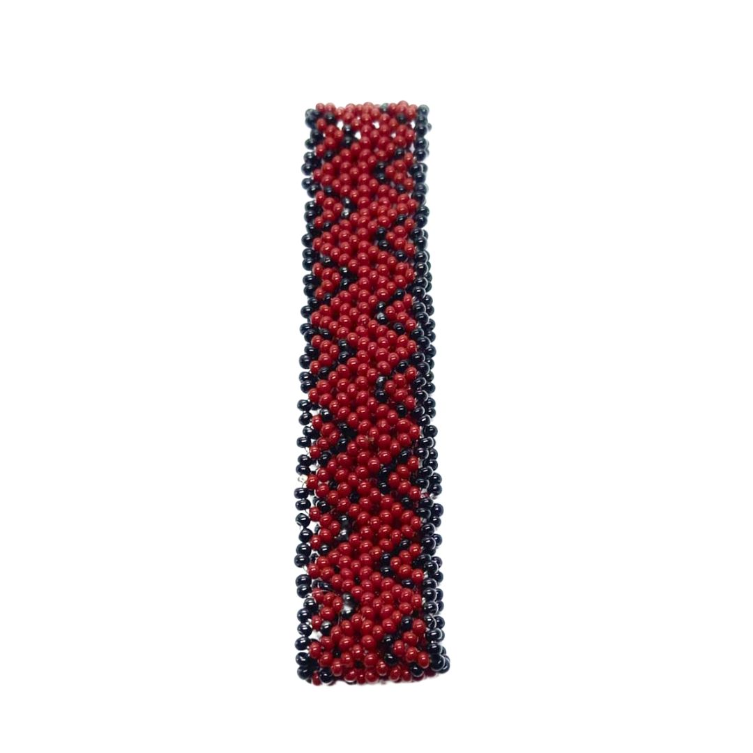 Pulseira de Miçangas Arte Indígena Fina | Waura | 1257 - Vermelho