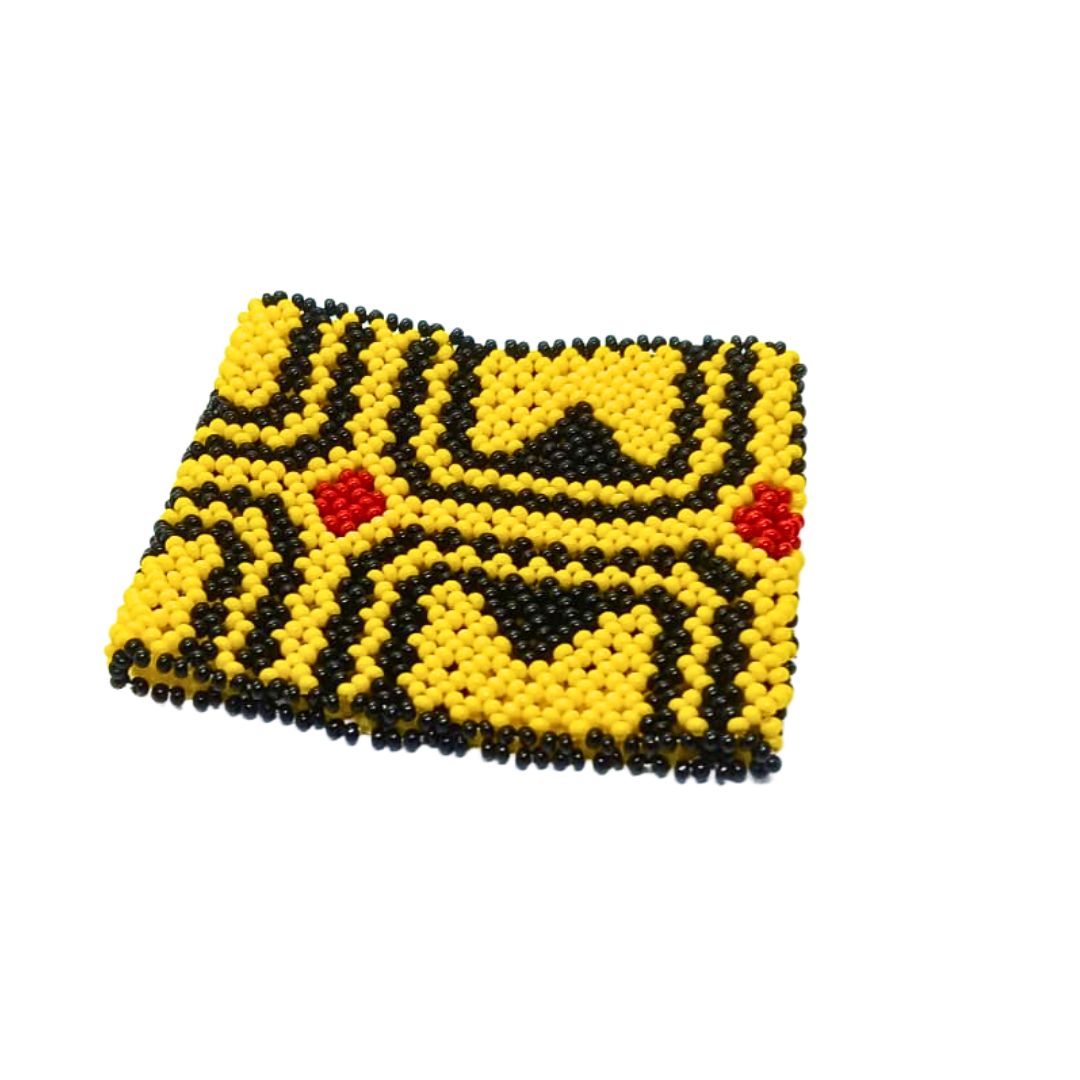 Pulseira de Miçangas Arte Indígena Elástica | Fulni-Ô | 1005