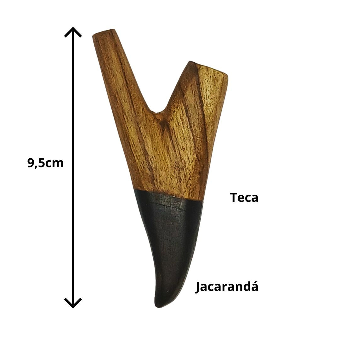 Kuripe de Madeira Teka e Jacaranda - Sopro Circular | 1186