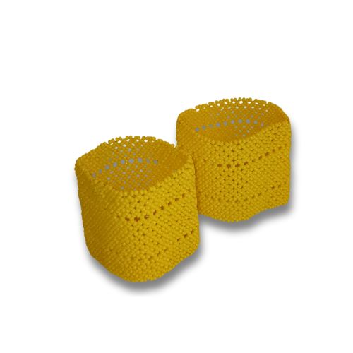 Dupla Pulseira de Miçangas Indígena Elástica | Fulni-Ô | 1027