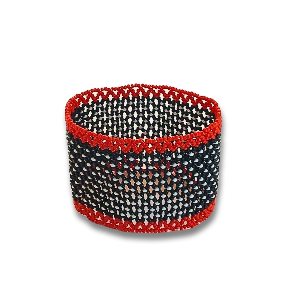 Pulseira de Miçangas Arte Indígena Elástica |Waura| 1391